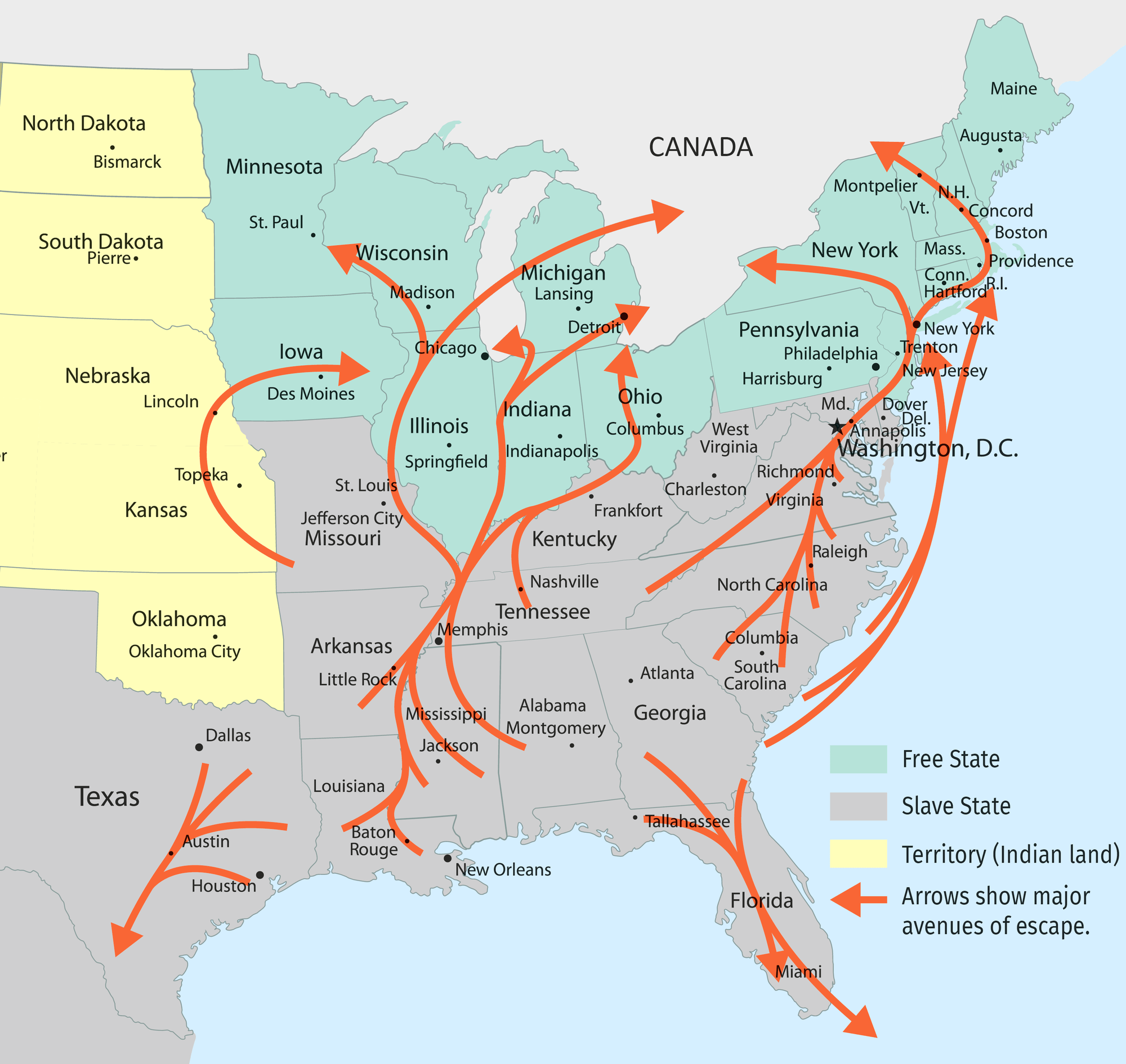 Железная дорога сша карта